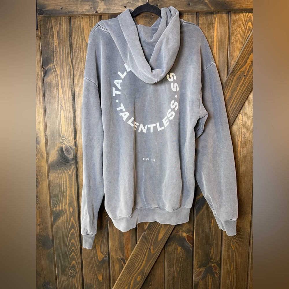 Talentless Hoodie Washed Gray